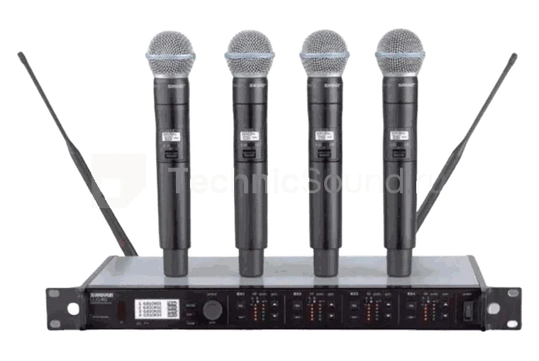 Радиосистема Shure ULXD с четырьмя микрофонами Beta 58 в аренду