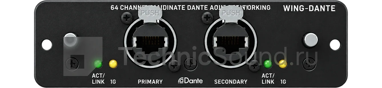 Аренда Behringer Wing Dante — карта Dante для Wing