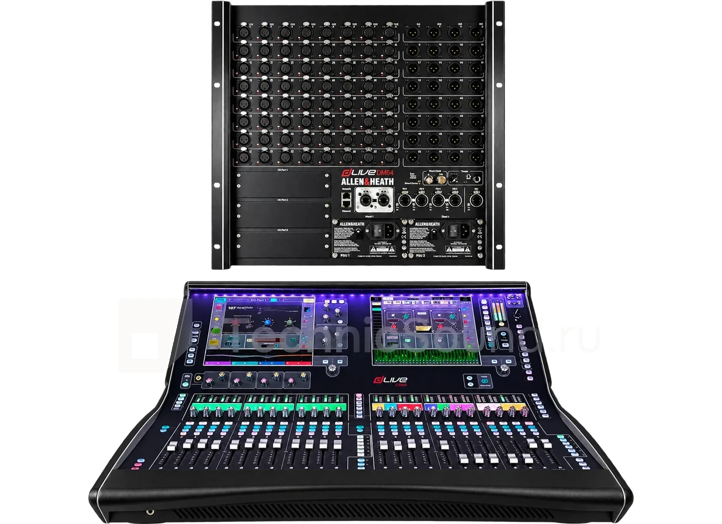 Аренда Allen & Heath dLive C3500 + DM64 — цифровой пульт