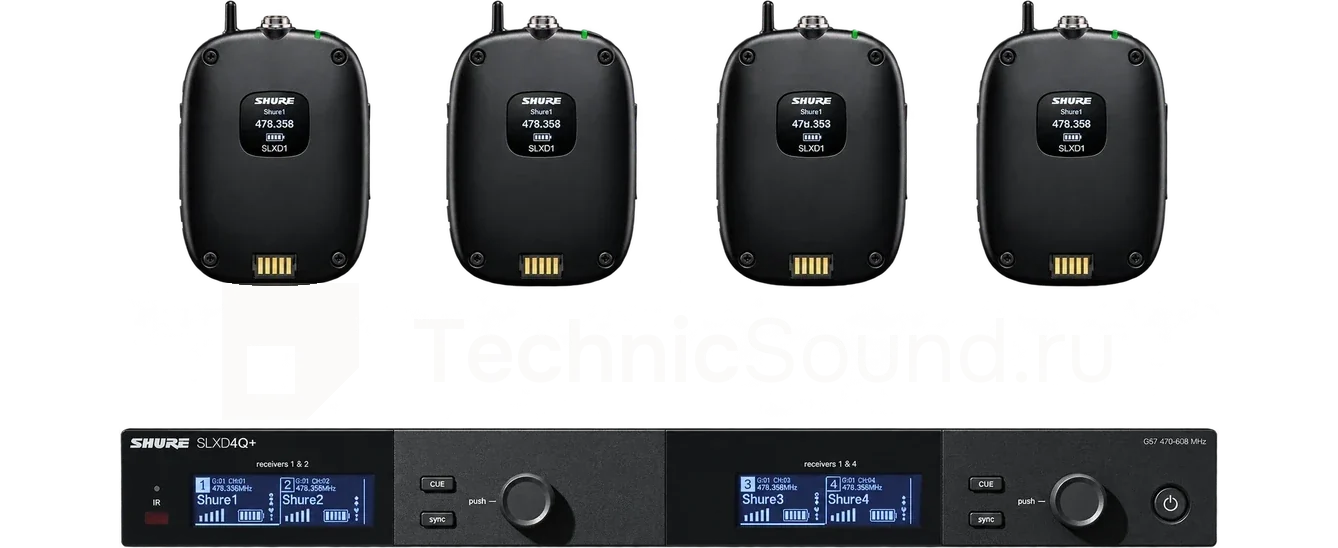 Аренда Shure SLXD14Q+ — поясная радиосистема