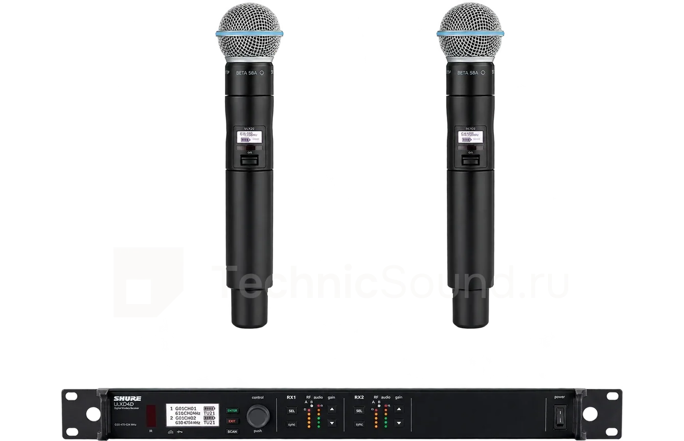 Аренда Shure ULXD4DE/Beta 58 — ручной радиомикрофон