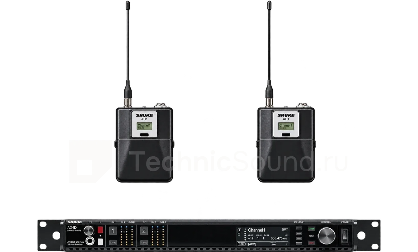 Аренда Shure Axient AD4DE/AD1 — поясная радиосистема