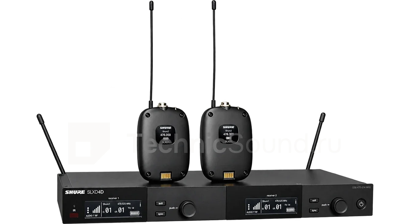 Аренда Shure SLXD14D — поясная радиосистема