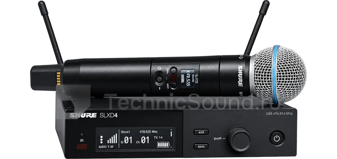 Аренда Shure SLXD24/Beta 58 — ручной радиомикрофон