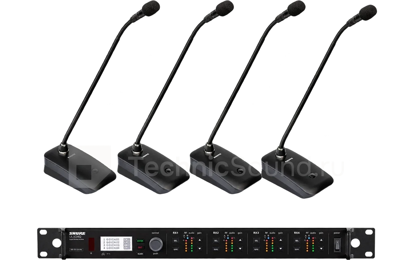 Аренда Shure ULXD4QE/MX415LP — конференц-микрофон